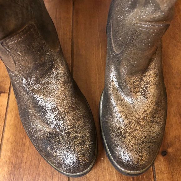 Denim & Supply Gold Crackle Boots size 7 - Picture 4 of 12